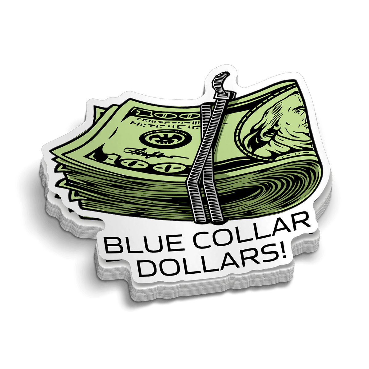 Blue Collar Dollars Decal